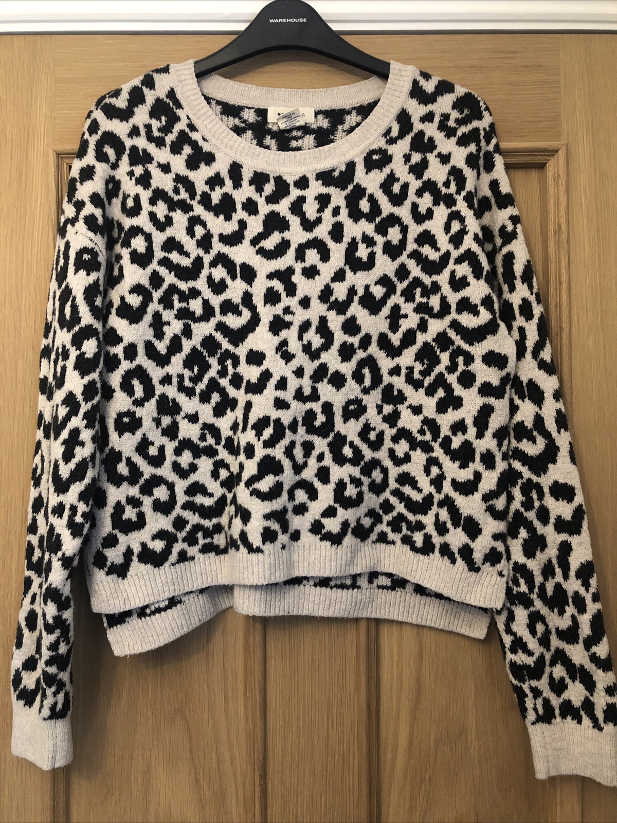 Womens Yes Lola Animal Print Cropped 