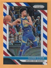 Quinn Cook Golden State Warriors 2018-19 Prizm Red White Blue #232 Duke 13K