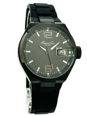 Kenneth Cole New York KC3917 Black polyurethane links bracelet
