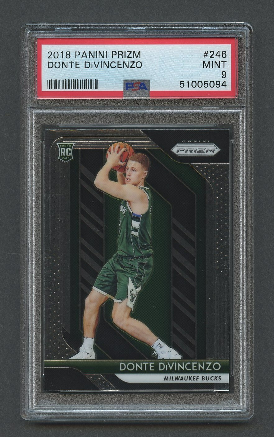 2018-19 Panini Prizm Basketball DONTE DIVINCENZO RC #246 PSA 9 MINT Rookie