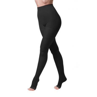 Sanagens collant 70 den compressione graduata PUNTA APERTA calze