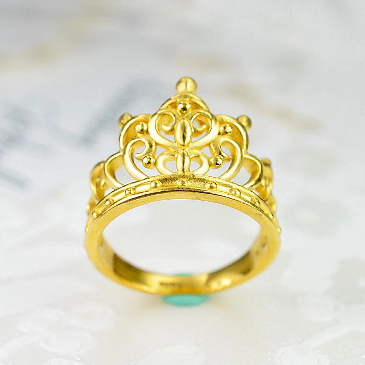 Gold ring for girl 24k shop