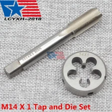 NEW M14 x 1.0 mm UNEF HSS Thread Tap & Die Set Right Hand USA