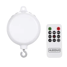 Rotary Baby Crib Bed Toy Musical Mobiles 35 Songs Music Box Remote Control V4V2