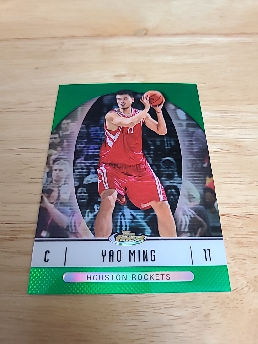 2006-07 Topps Finest Green Refractor #14 Yao Ming #rd /199 Houston Rockets $$$
