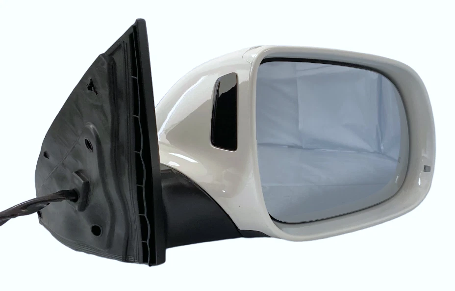 Espejo retrovisor lateral derecho del pasajero #124 blanco asistente de carril para Audi Q7 2010 2011-2015 Foto 3 de 4
