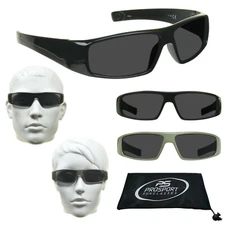 FULL LENS Sun Reader Sunglasses Reading Large Wide Super Dark Mens
