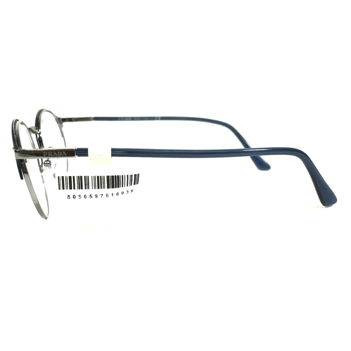 メガネ Prada VPR58Y YDC1O1 Retro Round l Glasses Frame Prada Eyeglasses Frames VPR58Y 02N-1O1 Blue Silver Round
