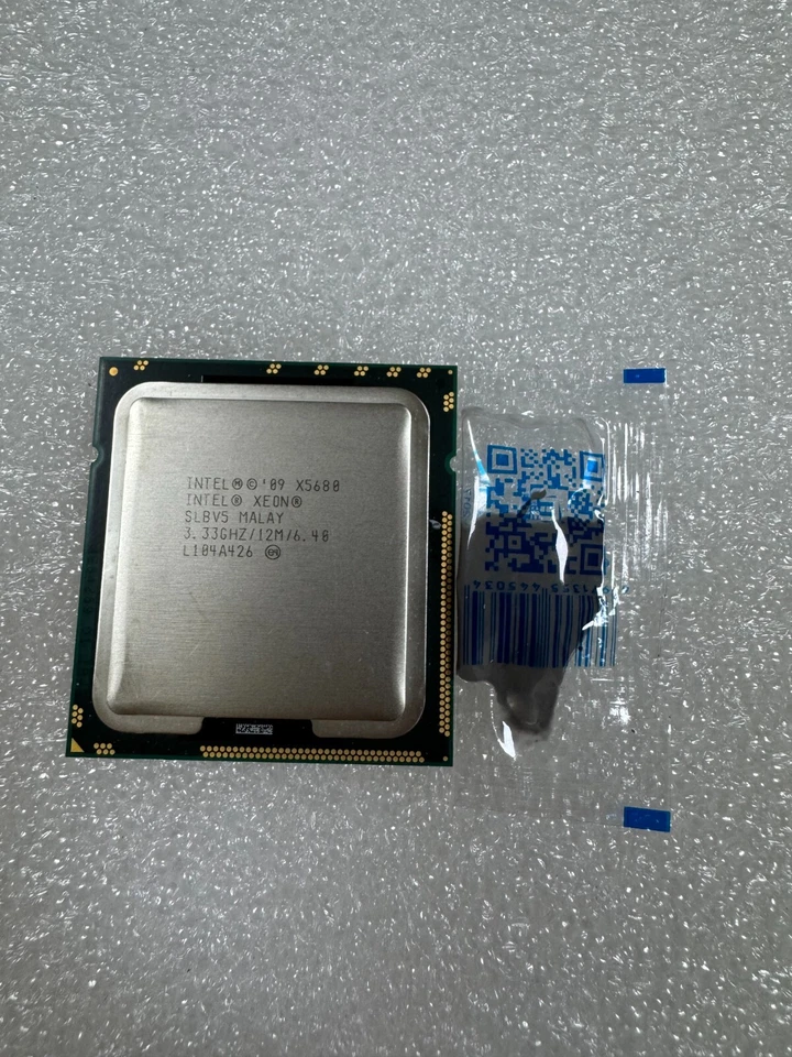 Matched Pair 2× Intel XEON X5680 SLBV5 3.33 GHz 12M 6 Core 6.40GT/s LGA1366 CPU - Image 2 of 4