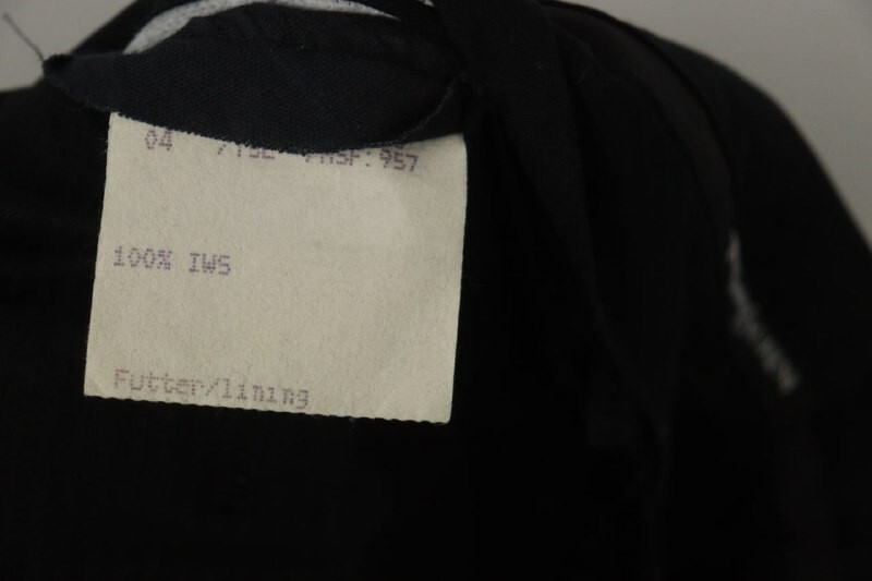 Pantalone abito Yves Saint Laurent nero tasche a taglio piatto davanti gamba dritta 58