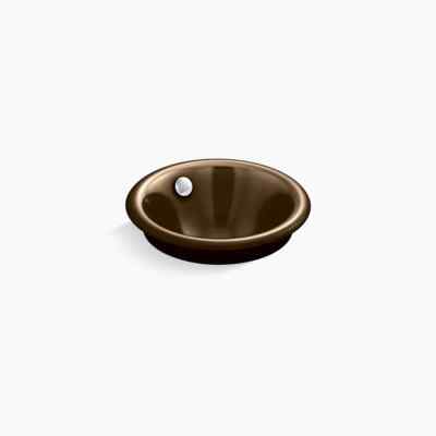 KOHLER K-20211-P5-KA Iron Plains Bathroom Sink, Black n' Tan ( NEW , Unopened )