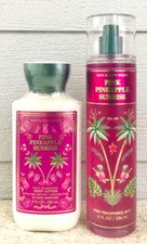 Bath  Body Works PINK PINEAPPLE SUNRISE Body Lotion  Fragrance Mist SET of 2