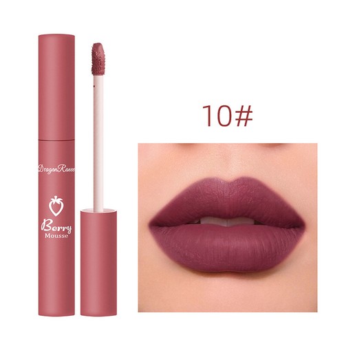 Lipstick Lip Gloss Velvet Matte Moisturizing Colorfast Lasting Lip Glaze Make Up - Picture 22 of 24