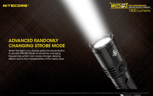 Nitecore MH25GTS CREE XHP35 HD LED 1800 Lumen USB Rechargeable Flashlight, recha - Picture 6 of 17