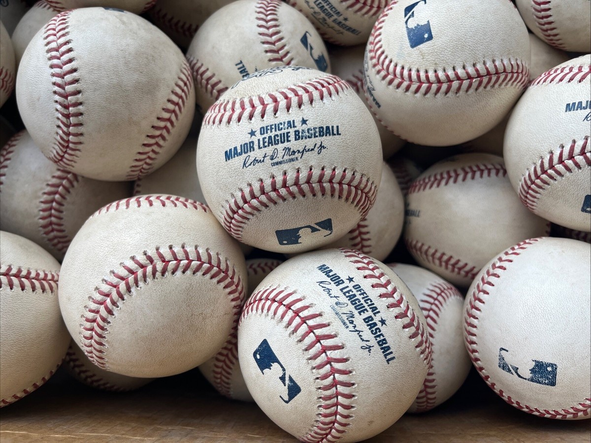 Lot De 7 Balles De Baseball Officielles Rawlings MLB Occasion - État Correct