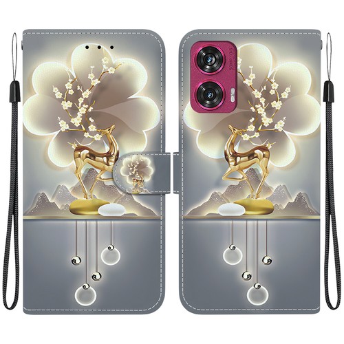 For Motorola Moto Edge 50 Fusion MOTO G Powe 2024 Leather Flip Wallet Case Cover - Picture 16 of 32