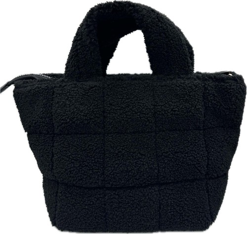 OOG Teddyfell Plüsch Shopper Tasche Wolle Schulter Henkeltasche Tote Bag Fluffy - Picture 3 of 40