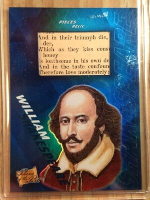 2021 PIECES OF THE PAST WILLIAM SHAKESPEARE RELIC CARD#284 NM-MT HAMLET MACBETH