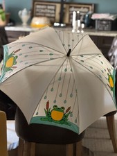 Vintage Umbrella Singin Musical Umbrella Frogs