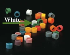 ( White ) Dental / Hygienist Instrument Silicone Color Code Rings  60 pcs/box 