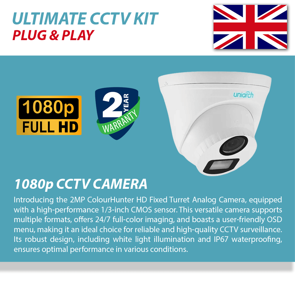 CHEAP CCTV KIT SYSTEM 1080P Security Camera CCTV WATER PROOF PLUG