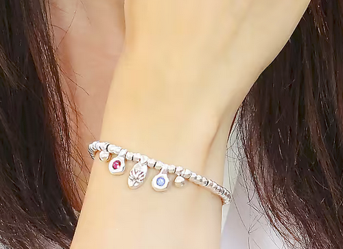 UNO DE 50 Soulcraft SUNSHINE BRACELET Silver Plated Crystal Stretch  Bracelet