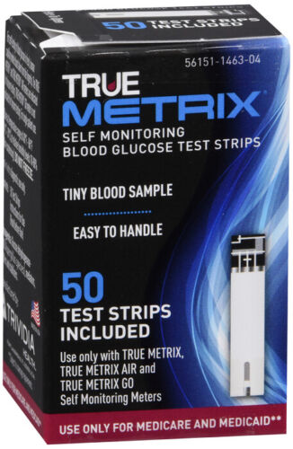 True Metrix Blood Glucose 50 Test Strips - Picture 1 of 1