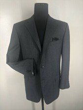 Ermenegildo Zegna Vintage 100 Wool Sport Coat 3 Btn. Side Vents US Size 44 Reg