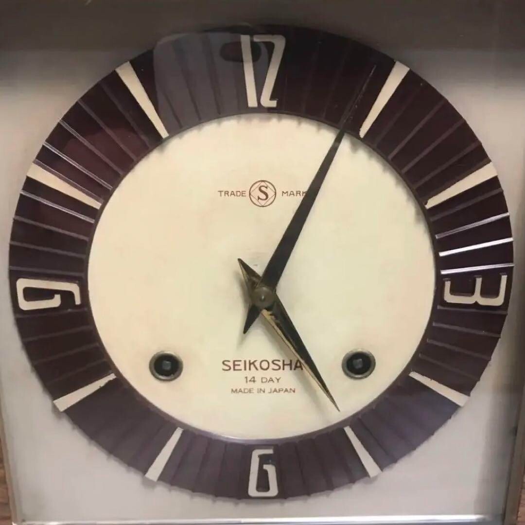 Seikosha Trade Mark Wall Pendulum Clock Size H16.7