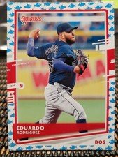 2020 Panini Donruss #61 Eduardo Rodriguez Baby Shark Parallel Boston Red Sox 