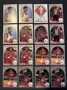 1990-91 NBA Hoops Washington Bullets Card Lot Fantastic Condition! Ships Free!