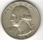 USA - 1963D - Washington ¼ $ - Silver Eagle - #15920RG