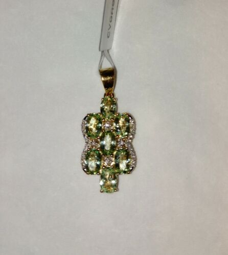Limited Edition Paraiba Turmalin Diamant 18K Gelbgold Anhänger - Bild 3 von 3