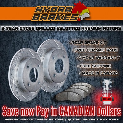 FITS 2003 2004 2005 NISSAN 350Z Drill Slot Brake Rotors CERAMIC SLV