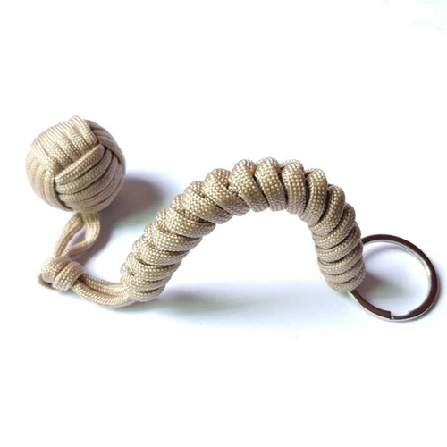 Monkey Keychain Fist Steel Ball Paracord Strength Durable Outdoor Backpack - Picture 21 of 30