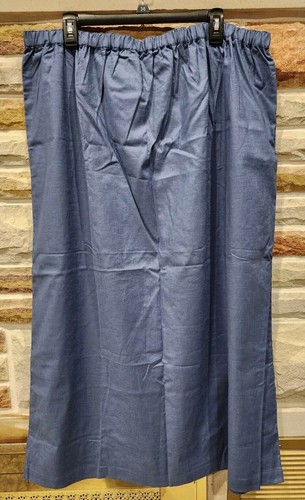 Denim & Co. Women's Stretch Denim Pull On Skirt w/Pockets . Size 2X. Blue - Picture 5 of 7