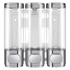 3in1 Room Wall Mounted Bathroom Shower Pump Dispenser And Organizerwith Waterpro