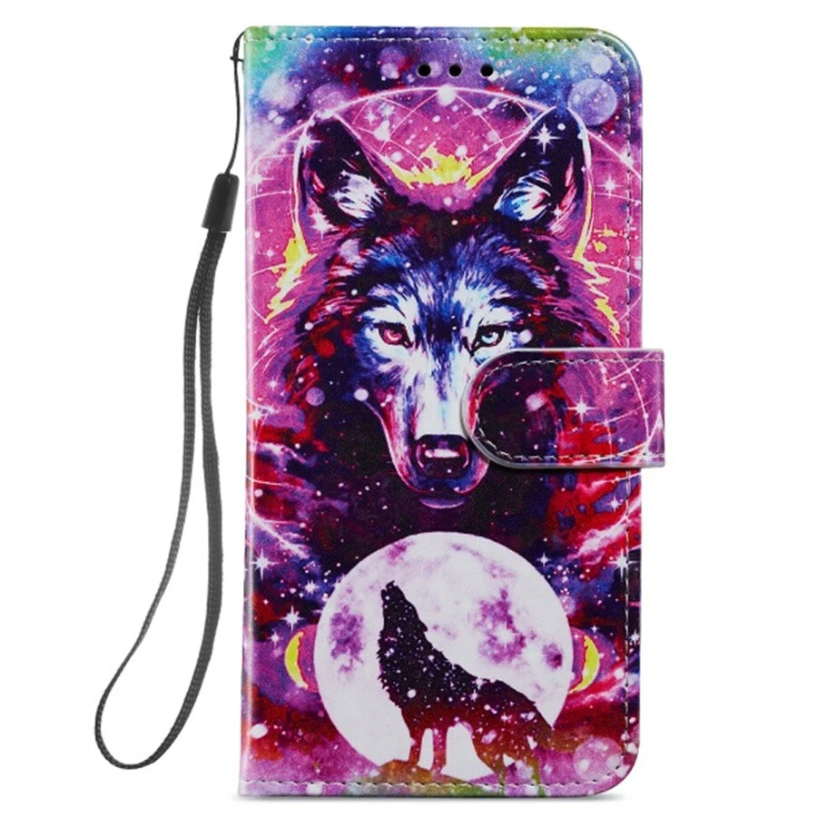 Phone Cover for Huawei P40 Pro P30 P20 P10 P50 Luxury Painted Flip Wallet Case - Image 2 of 4