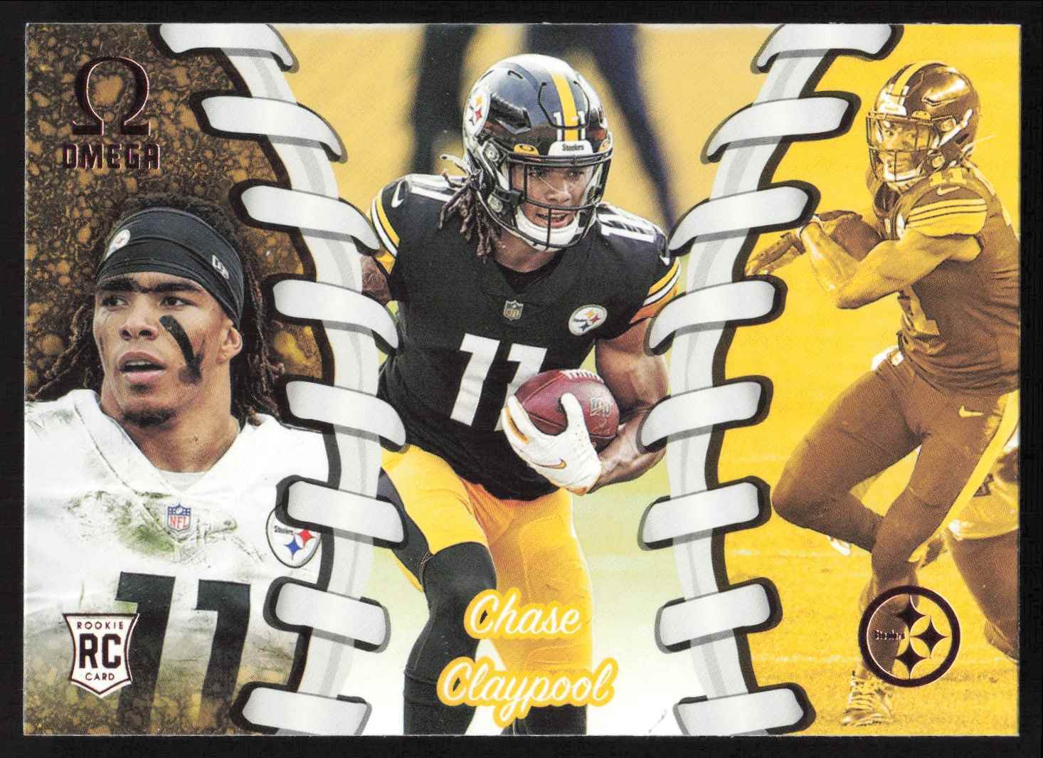 2020 Panini Chronicles Omega Bronze Chase Claypool RC #O-16 Pittsburgh Steelers