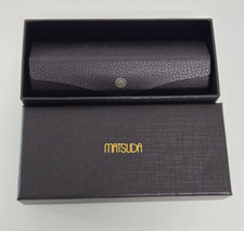 NEU!!  Schwarzes Matsuda Hartbrillen-Sonnenbrillenetui, Box, Tuch 