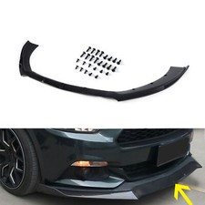 Black Front Bumper Lip Chin Spoiler Wing Body Kit Fit For Ford Mustang 2015-2017 Black Front Bumper Lip Chin Spoiler Wing Body Kit Fit For Ford Mustang 2015-2017