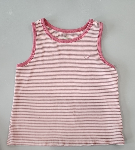 Vineyard Vines Pink Cardigan Tank Knit Button Down Girls Size Small 6-7 - Picture 7 of 8