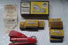 Vintage used in box Markwell SX Pacemaker Stapler with SX Staples Made In USA