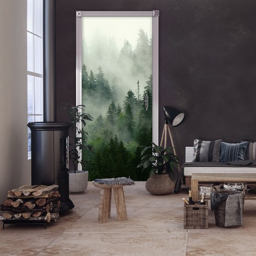 Türtapete Selbstklebend Vlies Fototapete Fotofolie Türfolie Wald Natur Bäume 12 - Bild 7 von 10