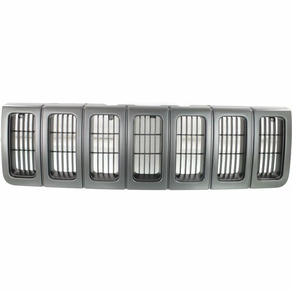 New Front Grille Black Plastic Fits 1996 1997 1998 Jeep Grand Cherokee CH1200193 Foto 2 de 4