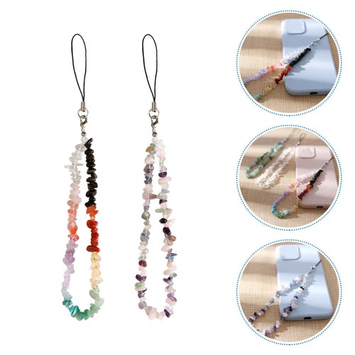 2 Pcs Mobile Phone Chain Key Delicate Charm Multi-function Lanyard - Zdjęcie 10 z 12