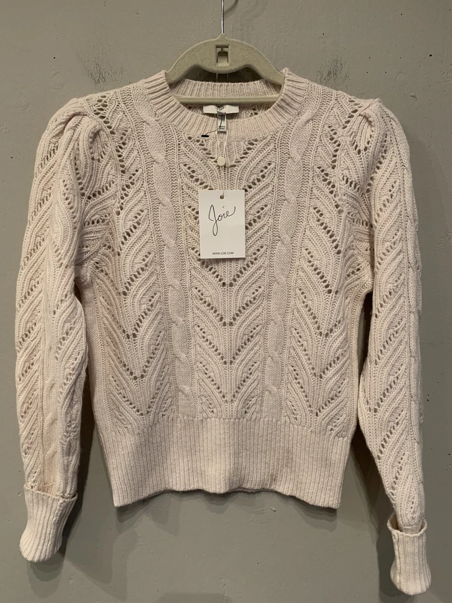 Joie Leti Sweater Parchment Size XXS 298 Cableknit NWT eBay