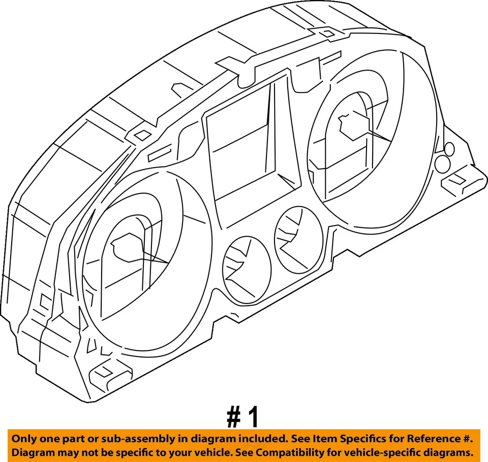 Medidor de velocímetro usado se adapta a: Volkswagen Cc Cluster 2010 MPH mercado de EE. UU. multifunción Foto 4 de 4