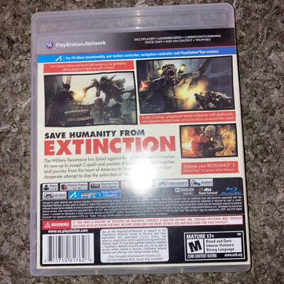 Resistance 3 PlayStation 3 | eBay