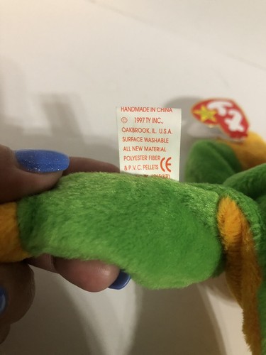 Ty Beanie Baby ‘Smoochy’ The Frog (Retired 1997) Tag Errors Rare Collectible - Bild 10 von 10